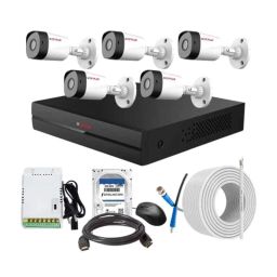 CP Plus 2.4MP Full HD Audio Indoor &a; Outdoor CCTV Combo Kit with 8Ch DVR, 5 Bullet Camera, 8Ch SMPS, 70m Copper Cable, 2TB HDD &a; Connectors-66