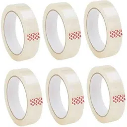 Veeshna Polypack 65m 1 inch Tape Self Adhesive Transparent Tape, T24X6501 (Pack of 6)-picture-47