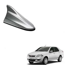 Auto Pearl ABS Silver Universal Replacement Shark Fin Car Roof Antenna For Fiat Siena-image-93