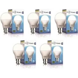Wipro Tejas 9W Cool Day White Standard B22 LED Bulb, N95001 (Pack of 5)-picture-19