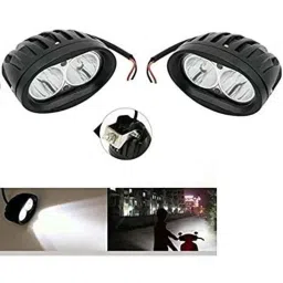 AOW (2 LED) 20W Oval Projector Fog Light Auxiliary Spot LED Light Off-Road Driving Lights LED Fog Lights for Hero Karizma(Pack of 2)-image-13