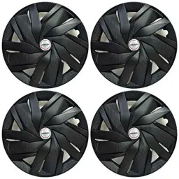 Prigan 4 Pcs 14 inch Polypropylene Matte Black Wheel Cover Set for Tata Tiago New, Eagle-Black-14-Tiago2-picture-6