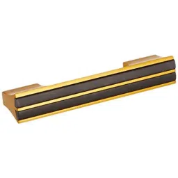 Aquieen 160mm Aluminium Gold Black Wardrobe Cabinet Pull Handle, KL-721-160 (Pack of 2)-picture-41