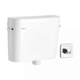 Cera Centaur Polymer Snow White Wall Mount Pneumatic Cistern, B1010105-image-9
