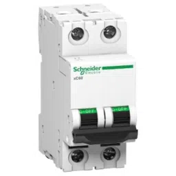 Schneider Electric Acti9 xC60 32A C-Curve Double Pole MCB, A9N2P32C, Breaking Capacity: 10 kA-2
