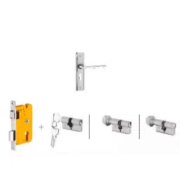 Dorset Ceto HL CO 8 inch Zinc PT Finish Lock Set with KY Mortise Lever Lock-picture-14