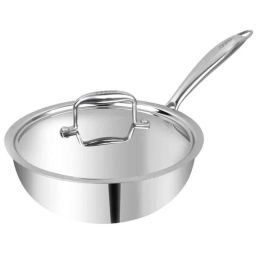 Vinod Platinum 22cm Induction Friendly Deep Frypan with Lid, PTDF22 (Pack of 3)-32