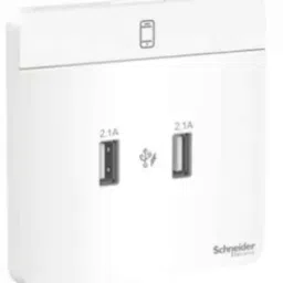 Schneider Electric AvatarOn 2 Type A 2.1 A White USB Charger, E8332USB_WE_G8-picture-43