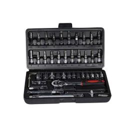 Catron CTR-865223 46 Pcs Chrome Vanadium Steel Alloy Multipurpose Screw Driver Socket Set, 49 Tool-06-13