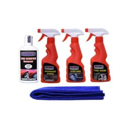 Indopower Ff743 Leather Shiner Spray, Dashboard Shiner Spray, Tyre Shiner Spray, Scratch Remover, 1 Pc Car Cloth Kit, AHh745-image-7
