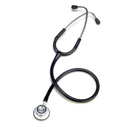 PSW Aluminium Black Dual Head Lightweight Tubing Stethoscope, PSW012-23