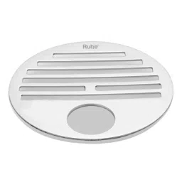 Ruhe 4 inch Stainless Steel Glossy Finish Classic Round Jali Floor Drain with Hole, 16-0610-09 (Pack of 2)-picture-22