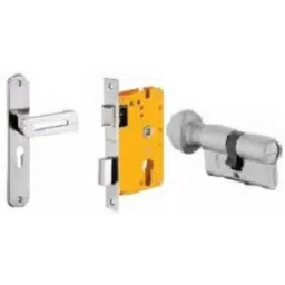 Dorset HL Series Lia 60mm Stainless Steel Silver Chrome Finish Door Handle Lock Set with Coin &a; Knob (Pack of 4)-picture-31
