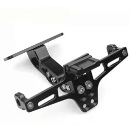 ASRYD 15x15cm Aluminium Tail Tidy Adjustable Number Plate Frame Holder for Bike-43