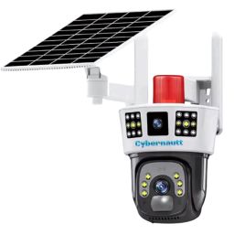Cybernautt X4S 4MP 2 Lens 3 Views FHD Solar Sim Camera with Human Detect Alarm, Two Way Audio, Weatherproof, Siren, Motion Detect &a; SD Upto 128 GB-34