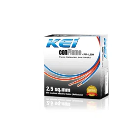 KEI 0.75 Sqmm 1 Core Conflame FRLSH Green Copper PVC Insulated Unsheathed Multistrand Flexible Cable, Length: 90 m-picture-48