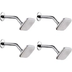 Prestige STAR 4 inch Brass Chrome Finish Rain Flow Shower Head with 9 inch Arm (Pack of 4)-25