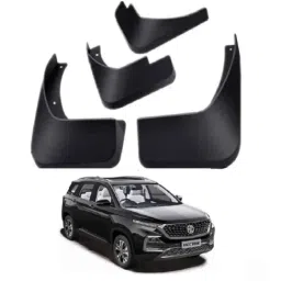 SureStrive 4 Pcs PVC Cup Type Front &a; Rear Mud Flap Set for Mg Hector All Model-81