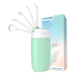Oracura OC400 Compact Plus Green Rechargeable Water Flosser with 2 Years Warranty-picture-45
