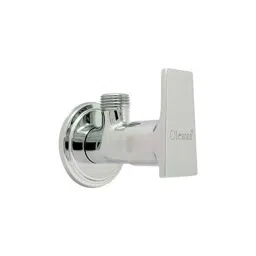 Oleanna OBFGL02 Brass Silver Chrome Finish Angle Cock with Wall Flange-image-90