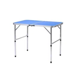 Corvids 53.5x72cm 3ft Aluminum Blue Folding Camping Table with Round Pipe Legs, CAFT-R09-BL-picture-30