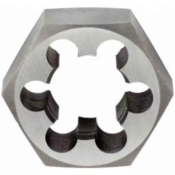 Westward 2-3/16 inch Carbon Steel Hex Threading Die, 10M983-25