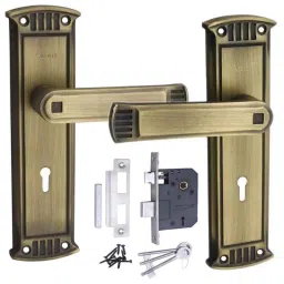 Atom Zinc Brass Antique Finish 6 Lever Double Stage Heavy Duty Mortise Door Lockset, O40KY-image-37