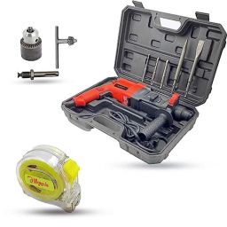Walkers 1200W Forward &a; Reverse Rotation Hammer Impact Drill Machine with 5 Pcs SDS Plus Bit, Drill Chuck, SDS Adapter &a; Measuring Tape, WKCB390-9
