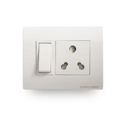 Wipro North West Convex 16A 2M White One Way Palm DP with Indicator, M0551-picture-20