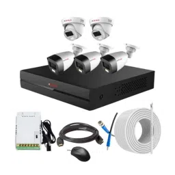 CP Plus 2.4MP Full Colour HD Audio Indoor &a; Outdoor CCTV Combo Kit with 8Ch DVR, 3 Bullet 2 Dome Camera, 8Ch SMPS, 70m Copper Cable &a; Connectors-3