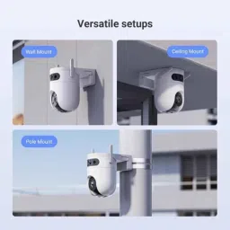 EZVIZ H9C 3MP Dual-Lens PT Smart Wi-Fi Camera with 2-Way Talk, AI-Powered Human/Vehicle Detect, Active Defense &a; Upto 512GB Support image 2