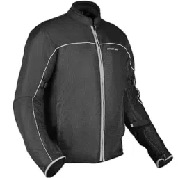 AllExtreme AVIANT Mesh Fabric Black Air Bike Riding Jacket with Armour Protector Elbows &a; Shoulders, Size: XL-image-71
