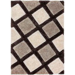 Carpetify 3x5ft Ivory, Beige &a; Brown Modern Geometric 3D Textured Thick &a; Soft Shaggy Fur Rug Carpet, 0928Z2SVDDX-picture-15
