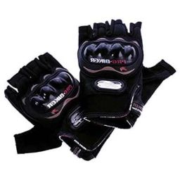 AOW Pro Biker Half Gloves (Black, XL Size.)-43