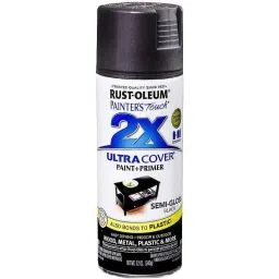 Rust-Oleum 249061 340g Semi Gloss Black Painters Touch Acrylic Spray Paint-image-33