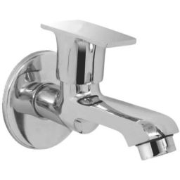 IRIS Spa Brass Chrome Finish Long Body Bib Cock with Wall Flange-image-45