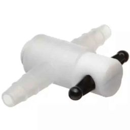 Tarsons Polypropylene &a; PTFE 2 Way Stopcock, 890010-33