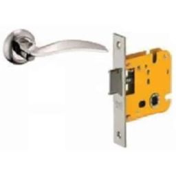 Dorset ML Series Celio 10 inch Stainless Steel Silver Chrome Finish Door Handle Lock Set with Mortise Latch (Pack of 4)-picture-31