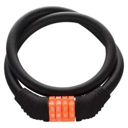 AllExtreme EXBNCL1 2ft 4 Digit Anti-Theft Protection Cable Number Lock Lock-26