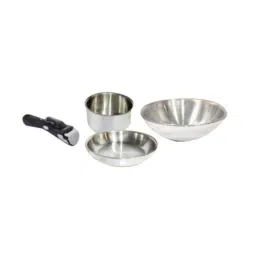Sigri-Wala Kadhai: 2.2 Litre, 2.5 Litre &a; 1.6 Litre 3 Layer Stainless Steel &a; Aluminium Deep Kadhai-picture-19
