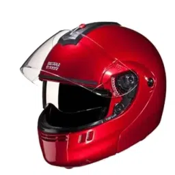 Studds Ninja 3G Double Visor Expanded Polystyrene Red Flip Up Full Face Flip Up-Full Face Helmet, Size: Medium-picture-32