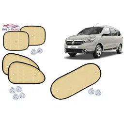 Auto Pearl 5 Pcs PVC &a; Mesh Beige Window &a; Rear Sun Shade Set for Renault Lodgy-picture-48