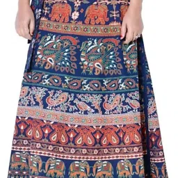 Women Printed Wrap Around Multicolor Skirt-image-17