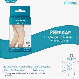 Neucare Cotton Beige Premium Knee Cap Support, Size: L image 2