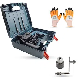 Walkers 750W Forward &a; Reverse Rotation Hammer Impact Drill Machine with 3 Bits, Drill Chuck, SDS Adapter &a; Gloves, WKCB334-23