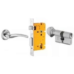 Dorset ML Series Onix 60mm Stainless Steel Silver Chrome Finish Door Handle Lock Set with Knob &a; Key, ML ON OR-image-26