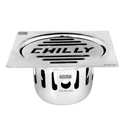 Chilly 127x127mm Stainless Steel 304 Gloss Finish Square Signature Cockroach Trap, CCT-SSDFC-127-image-71