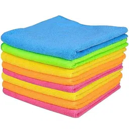 Zureni 40x40cm Microfiber Cleaning Cloth for Car, Home &a; Kitchen Use, ZR-MCC01 (Pack of 8)-image-52