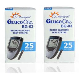 Dr. Morepen BG03 25 Pcs Glucometer Strips (Pack Of 2) Box-4