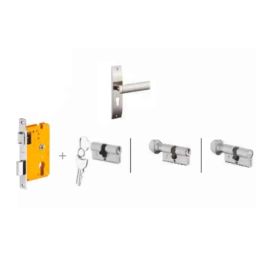 Dorset Dave HL DAV 8 inch Zinc SC Finish Lock Set with Knob &a; 70mm Key Cylinder-picture-44